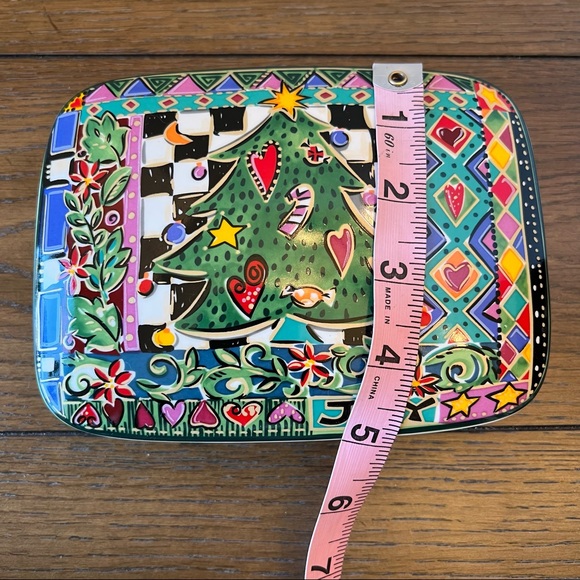 Vintage MIKASA Christmas Tree Porcelain Trinket Box, Festive Theme By Jenny Faw - Picture 4 of 11